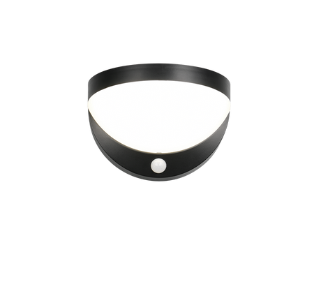 Aplique de exterior Trio Cobre LED negro mate solar 4000K IP44 R24716132