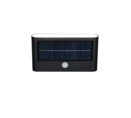 Aplique de exterior Trio Ramos LED negro mate solar 4000K IP44 R24746232