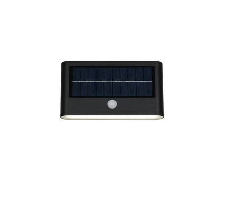 Aplique de exterior Trio Ramos LED negro mate solar 4000K IP44 R24746232