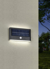 Aplique de exterior Trio Ramos LED negro mate solar 4000K IP44 R24746232