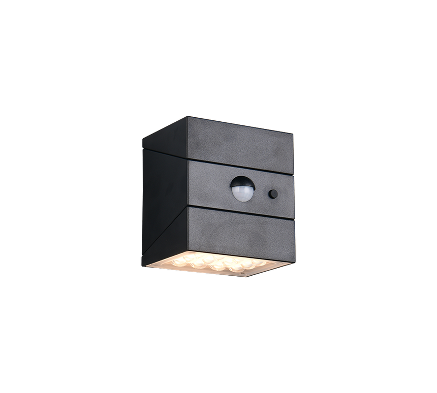 Aplique de exterior Trio Talca LED negro mate IP65 R25119632
