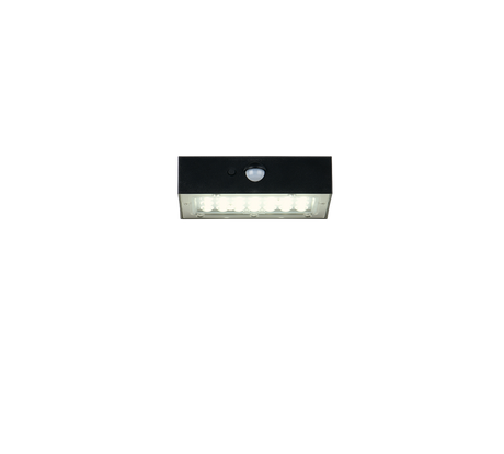 Aplique de exterior Trio Elvas LED negro mate 4000K IP65 R25129632