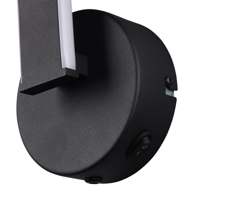 Aplique de pared Trio Ginko LED negro mate 3000K 45,5cm R25791732 - vista 3