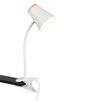 Flexo con pinza Trio Pongo LED blanco 3000K R25831101