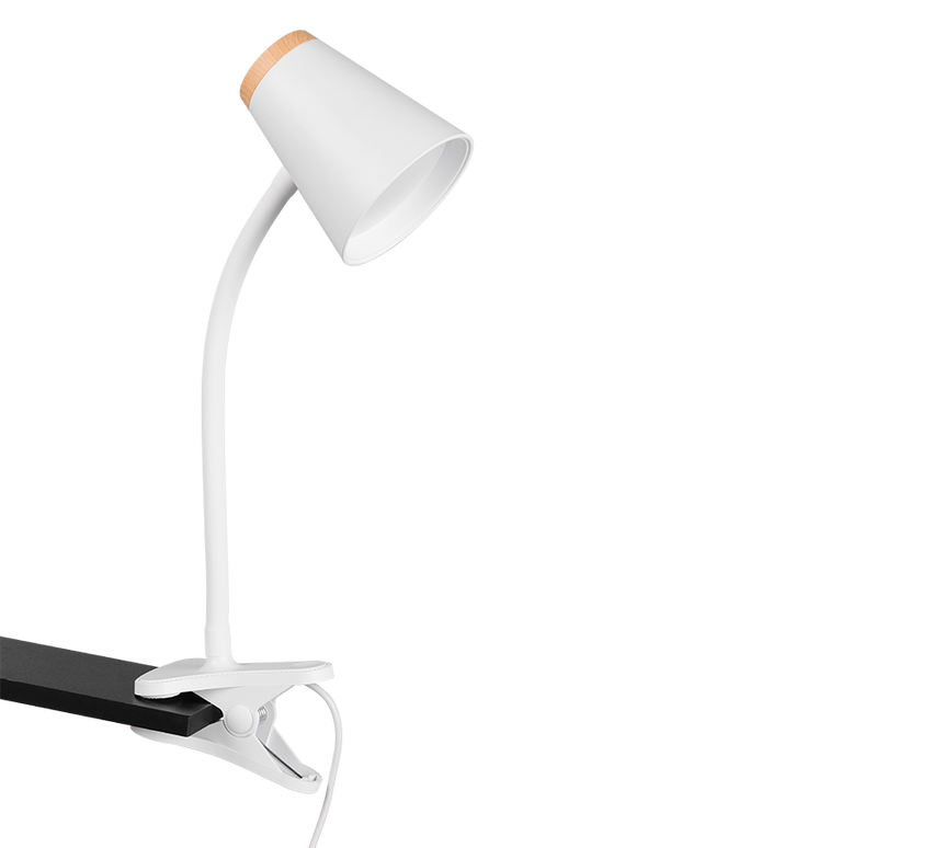 Flexo con pinza Trio Pongo LED 3000K blanco — ref. R25831101 (3)