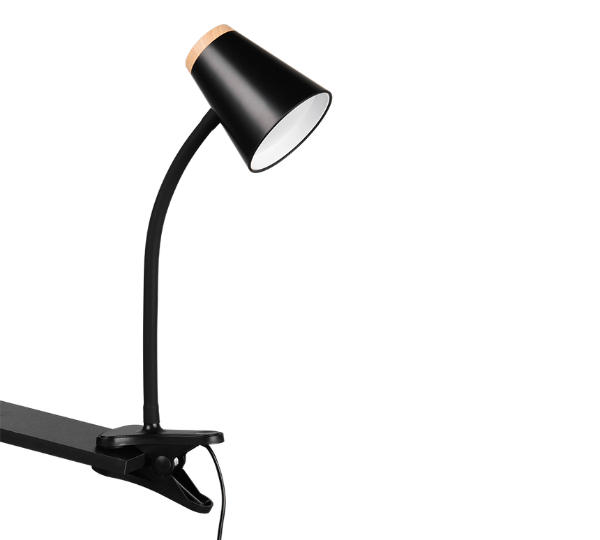 Flexo con pinza Trio Pongo LED 3000K negro — ref. R25831102 (3)