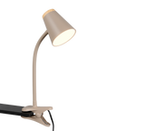 Flexo con pinza Trio Pongo LED warm beige 3000K R25831143