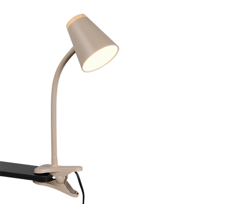 Flexo con pinza Trio Pongo LED warm beige 3000K R25831143