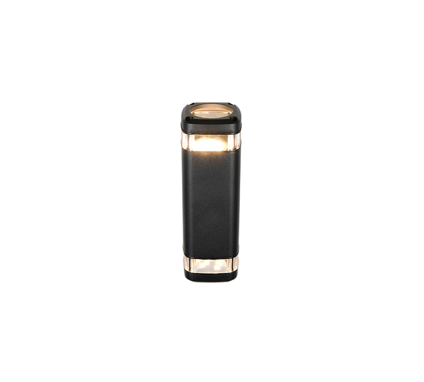 Aplique de exterior Trio Barcelos LED negro mate 3000K IP44 R26446232