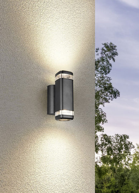 Aplique de exterior Trio Barcelos LED negro mate 3000K IP44 R26446232