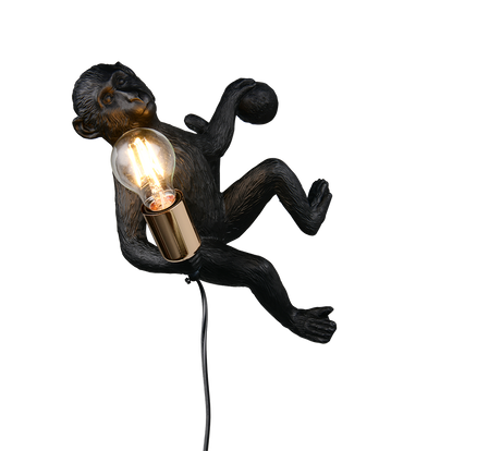 Aplique de pared Trio Louy LED negro 2700K 36,5cm R26541002