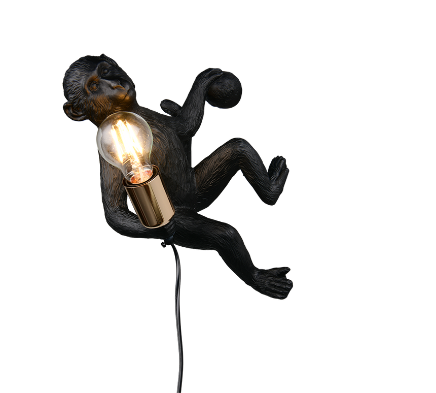 Aplique de pared Trio Louy LED negro 2700K 36,5cm R26541002