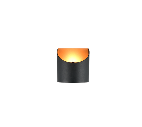 Aplique de pared Trio Samdel LED negro y dorado 3000K R26721080
