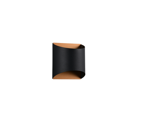 Aplique de pared Trio Samdel LED negro y dorado 3000K R26721080