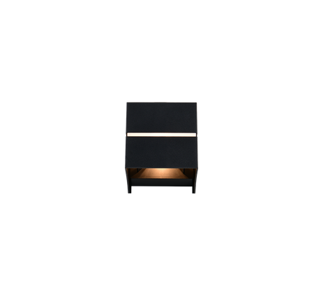 Aplique de exterior Trio Logrono LED negro mate 3000K IP44 R26751632