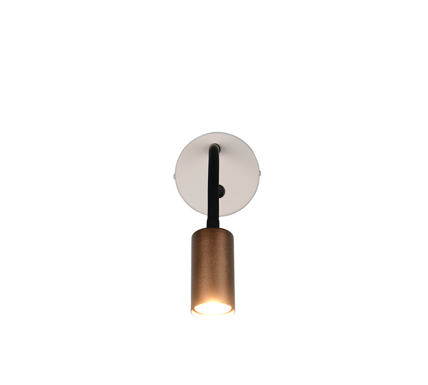 Aplique de pared Trio Taryn LED marrón café 2700K R26851765