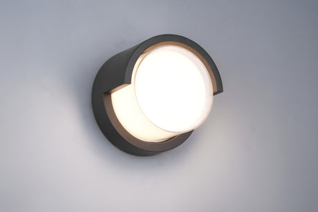 Aplique de exterior Trio Puno LED negro mate 3000K IP54 R27036132