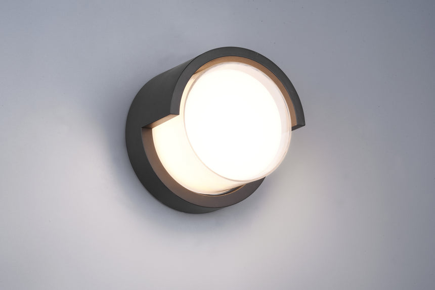 Aplique de exterior Trio Puno LED negro mate 3000K IP54 R27036132