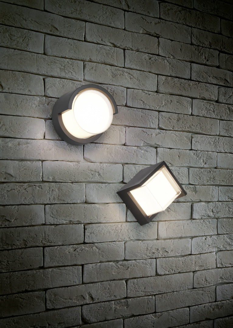 Aplique de exterior Trio Puno LED negro mate 3000K IP54 R27036132
