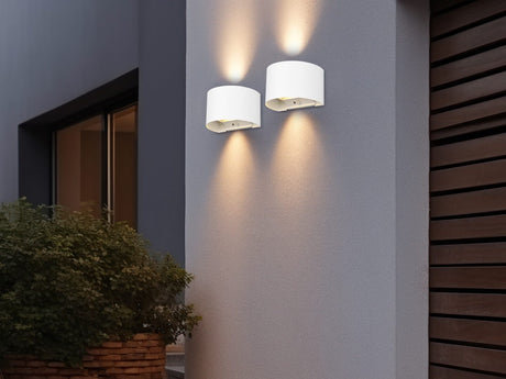 Aplique de exterior Trio Talent LED blanco mate 3000K regulable IP44 R27769131
