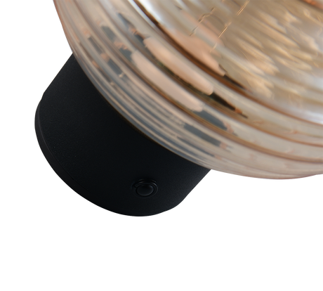 Aplique de pared Trio Earl LED negro mate táctil 3000K R27771113