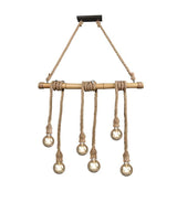 Trio Wilma Lámpara colgante de bambú marron R30130626