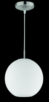 Lámpara de techo colgante Trio Moon LED níquel mate 2700K 150cm R30152507