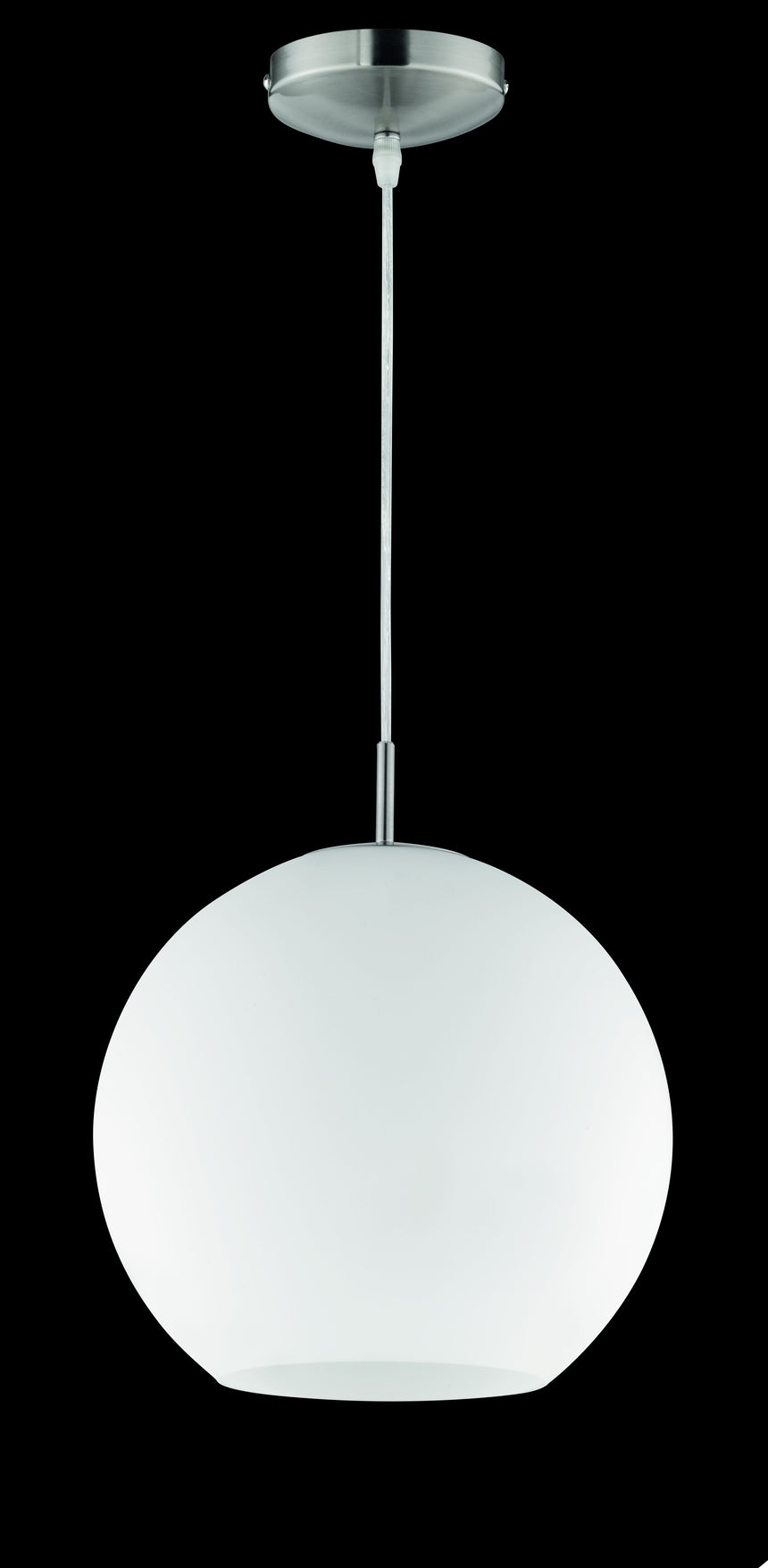 Lámpara de techo colgante Trio Moon LED níquel mate 2700K 150cm R30153007