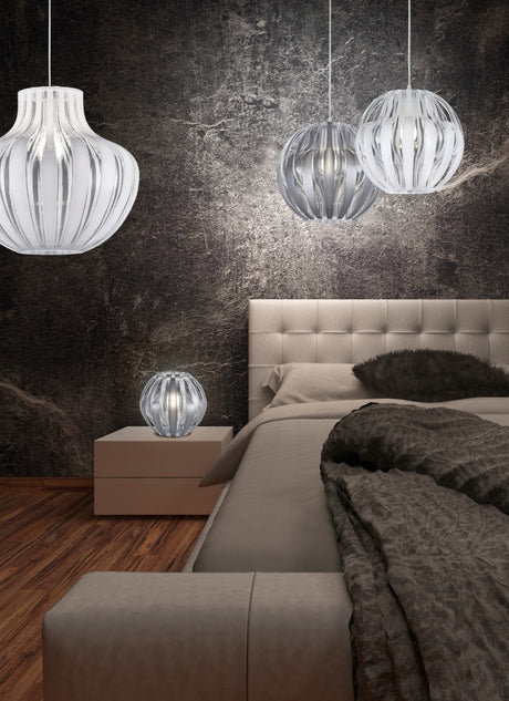 Lámpara de techo colgante Trio Pumpkin LED blanco 3000K 150cm R30473001