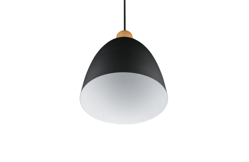Trio Jagger Lámpara colgante de metal estera negra R30681032