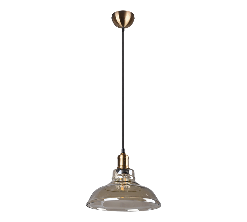 Lámpara de techo colgante Trio Aldo LED latón antiguo 2700K 150cm R30731004