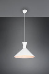Lámpara de techo colgante Trio Enzo LED blanco mate 3000K 150cm R30781931