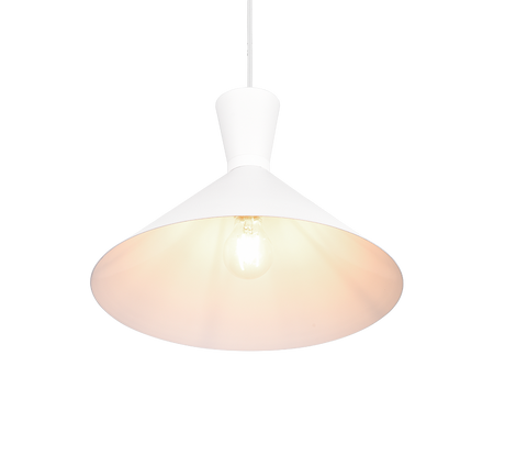 Lámpara de techo colgante Trio Enzo LED blanco mate 3000K 150cm R30781931