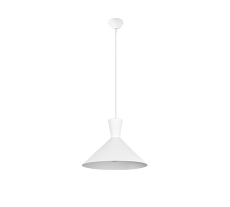 Lámpara de techo colgante Trio Enzo LED blanco mate 3000K 150cm R30781931