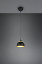 Lámpara de techo colgante Trio Punch LED negro mate 2700K 150cm R30811032