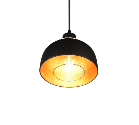 Lámpara de techo colgante Trio Punch LED negro mate 2700K 150cm R30811032