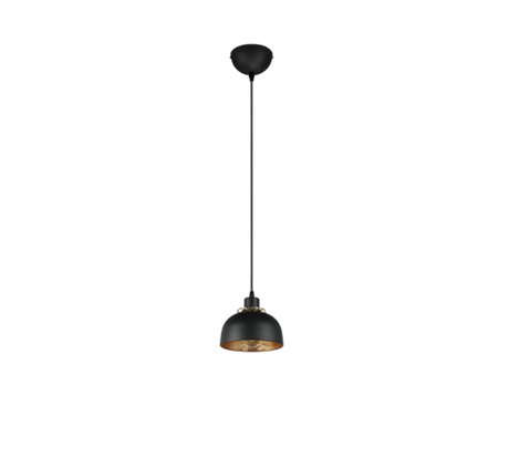 Lámpara de techo colgante Trio Punch LED negro mate 2700K 150cm R30811032