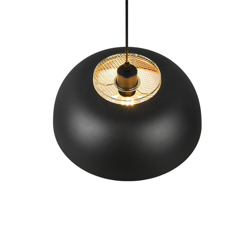 Lámpara de techo colgante Trio Punch negro mate 150cm R30811932 - vista 2