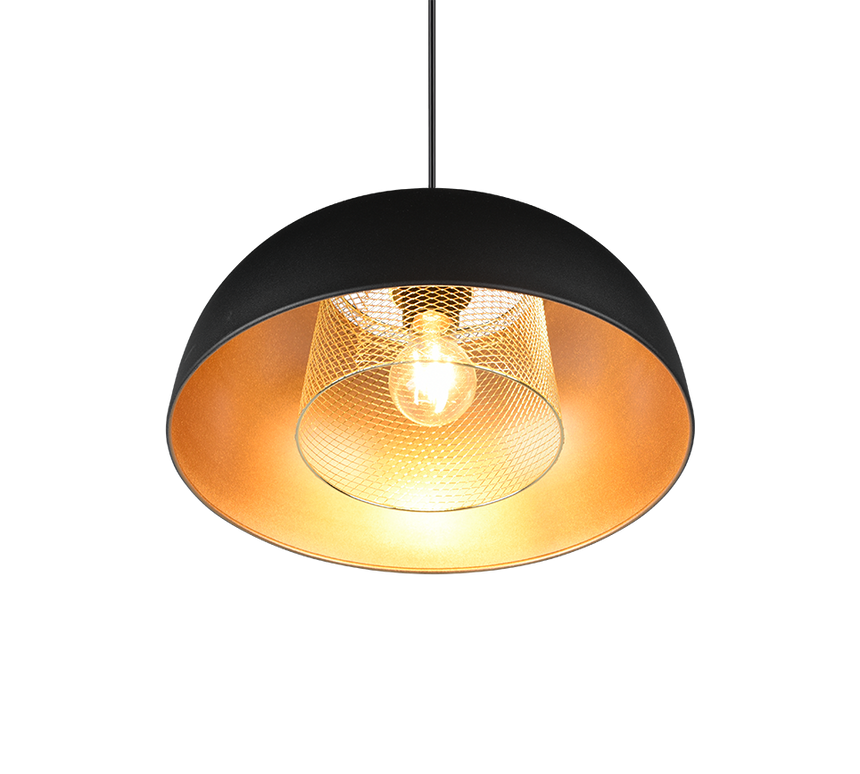 Lámpara de techo colgante Trio Punch negro mate 150cm R30811932 - vista 3