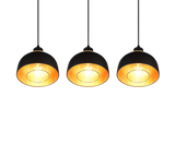 Lámpara de techo colgante Trio Punch LED negro mate 2700K 150cm R30813032