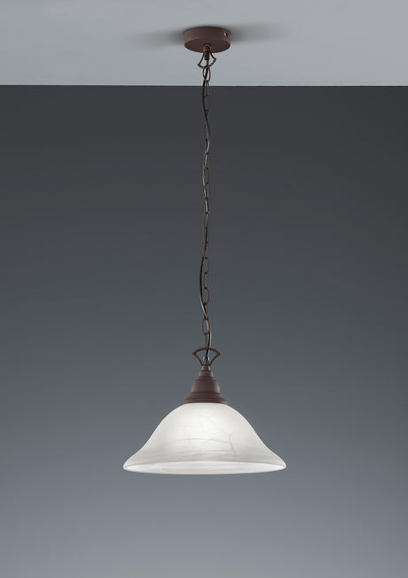 Lámpara de techo colgante Trio Country LED rusty 2700K 130cm R30871024
