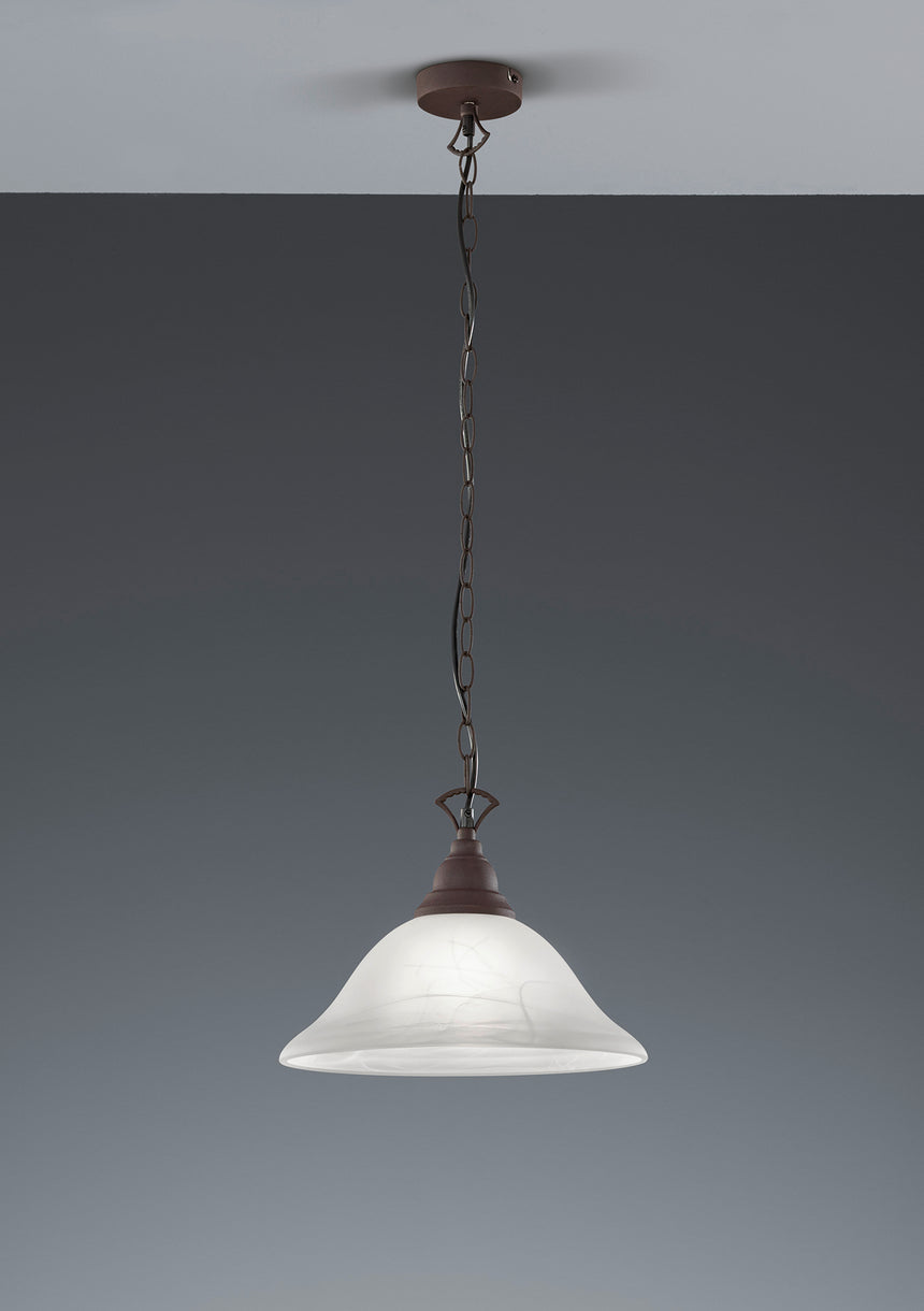 Lámpara de techo colgante Trio Country LED rusty 2700K 130cm R30871024