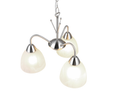 Lámpara de techo colgante Trio Dobby LED níquel mate 3000K 150cm R31053007