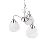 Lámpara de techo colgante Trio Dobby LED níquel mate 3000K 150cm R31053007