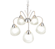 Lámpara de techo colgante Trio Dobby LED níquel mate 3000K 150cm R31055007