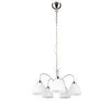 Lámpara de techo colgante Trio Dobby LED níquel mate 3000K 150cm R31055007