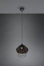 Lámpara de techo colgante Trio Borka LED negro 2700K 150cm R31261902