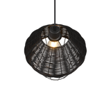 Lámpara de techo colgante Trio Borka LED negro 2700K 150cm R31261902