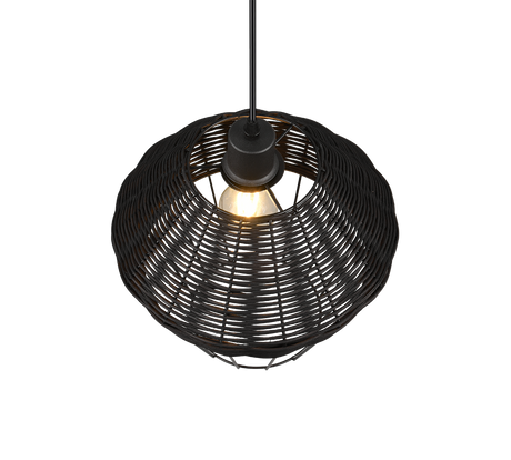 Lámpara de techo colgante Trio Borka LED negro 2700K 150cm R31261902