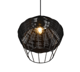 Lámpara de techo colgante Trio Borka LED negro 2700K 150cm R31261902